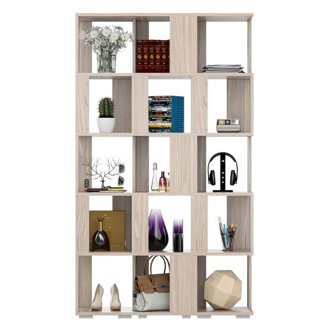 Комплект их 3-х открытых стеллажей цвет ясень шимо светлый Комплект их 3-х открытых стеллажей цвет ясень шимо светлый