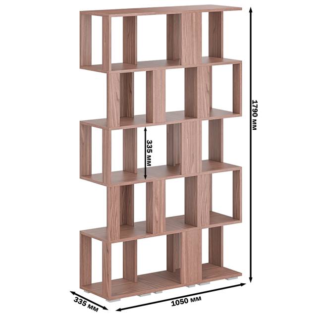 Комплект их 3-х открытых стеллажей цвет ясень шимо тёмный Комплект их 3-х открытых стеллажей цвет ясень шимо тёмный