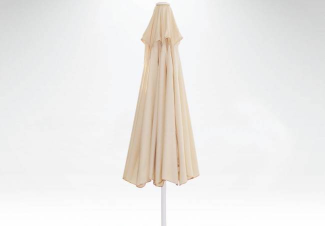 Зонт пляжный профессиональный Ø2.5 м Kiwi Clips бежевый Ø2500 мм