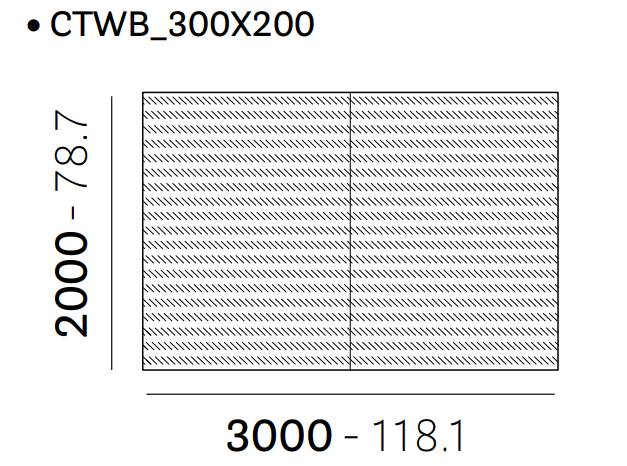 Ковер Twiny черный 3000х2000 мм