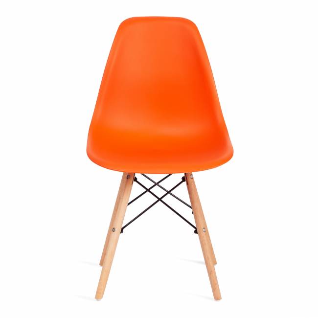 Стул CINDY (EAMES) (mod. 001) дерево бук/металл/сиденье пластик, 51x46x82см, оранжевый/orange (Комплект из 4 шт.) оранжевый/orange дерево бук/металл/сиденье пластик Стул CINDY (EAMES) (mod. 001) дерево бук/металл/сиденье пластик, 51x46x82см, оранжевый/orange (Комплект из 4 шт.) оранжевый/orange дерево бук/металл/сиденье пластик