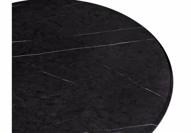 Стол деревянный Тулип 90х73 мрамор черный / черный Стол деревянный Тулип 90х73 мрамор черный / черный