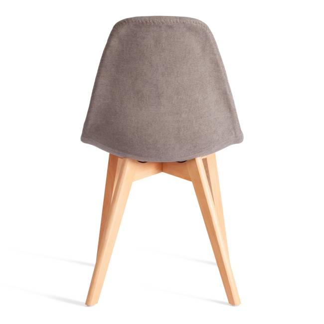 Стул CINDY SOFT (mod. C1021F1-1) фактурный велюр/дерево бук, 55 х 48 х 83 см, Серый LY1701-26 / натуральный (Комплект из 4 шт.) серый фактурный велюр/дерево бук