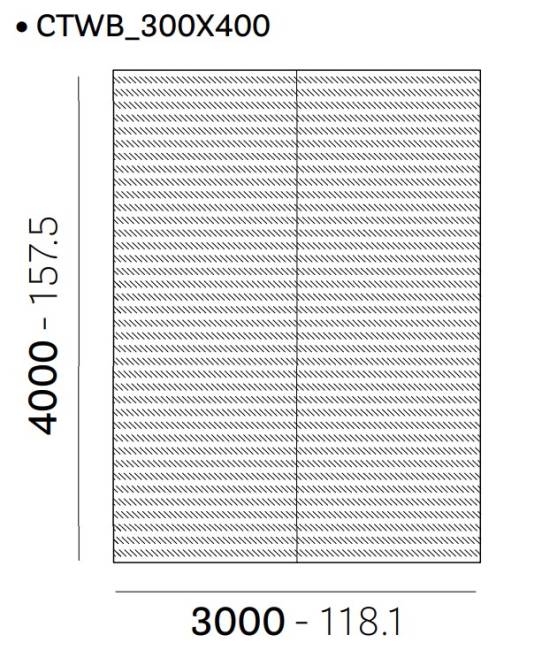 Ковер Twiny черный 3000х4000 мм