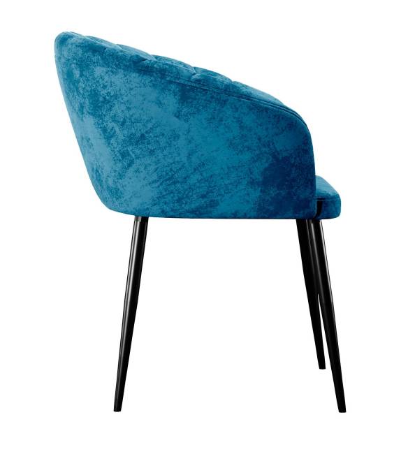 Стул DikLine 442 поворотный, M19 бирюза, ножки черные Стул DikLine 442 поворотный, M19 бирюза, ножки черные