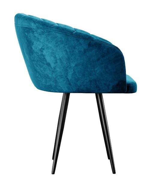 Стул DikLine 442 поворотный, M19 бирюза, ножки черные Стул DikLine 442 поворотный, M19 бирюза, ножки черные