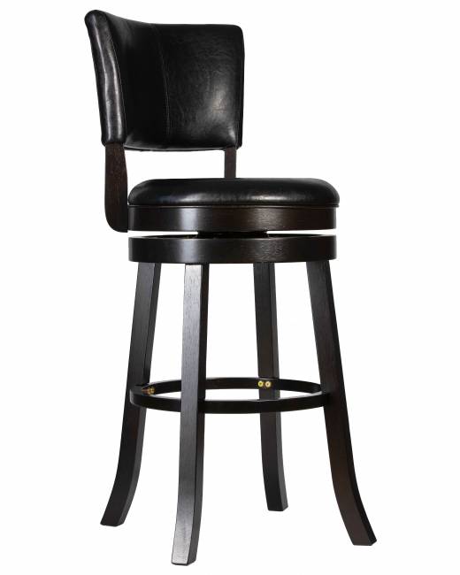 Вращающийся полубарный стул DOBRIN JOHN COUNTER, капучино, черный