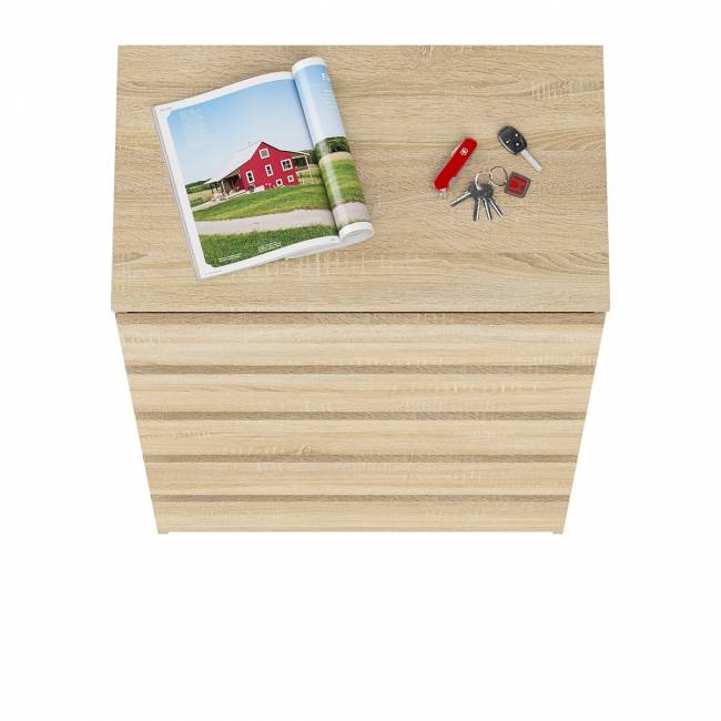 Узкий комод пять ящиков Мори МК700.5 цвет дуб сонома