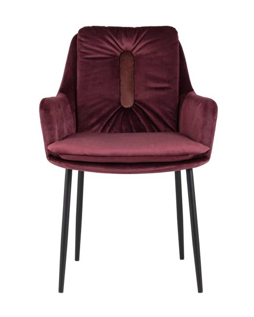 Кресло Саманта велюр бордовый