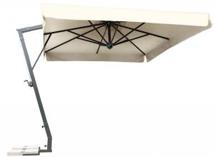 Зонт профессиональный 2х3 м Napoli Braccio антрацит, слоновая кость 2000х3000 мм