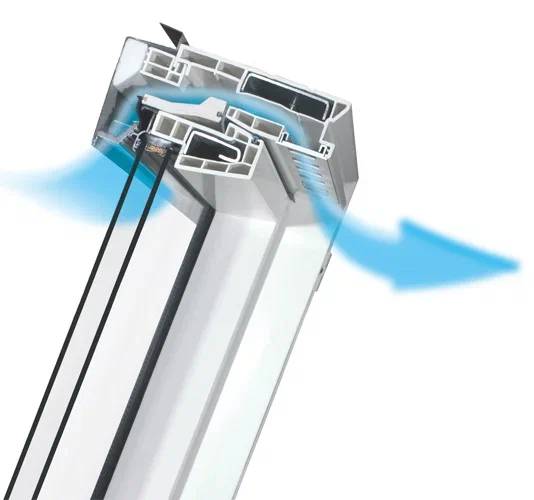 Деревянное мансардное окно PPP-V U3 PRESELECT MAX с комбинированной системой открывания Деревянное мансардное окно PPP-V U3 PRESELECT MAX с комбинированной системой открывания