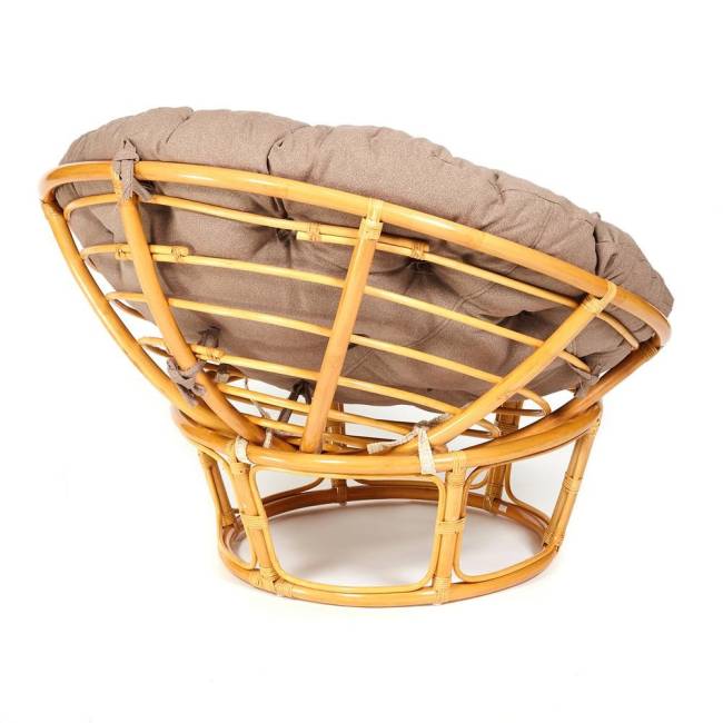 Кресло PAPASAN/ПАПАСАН 23/01 W  /с подушкой/ 115х101х104 см, Honey (мед), экошерсть Коричневый, 1811-5 Кресло PAPASAN/ПАПАСАН 23/01 W  /с подушкой/ 115х101х104 см, Honey (мед), экошерсть Коричневый, 1811-5