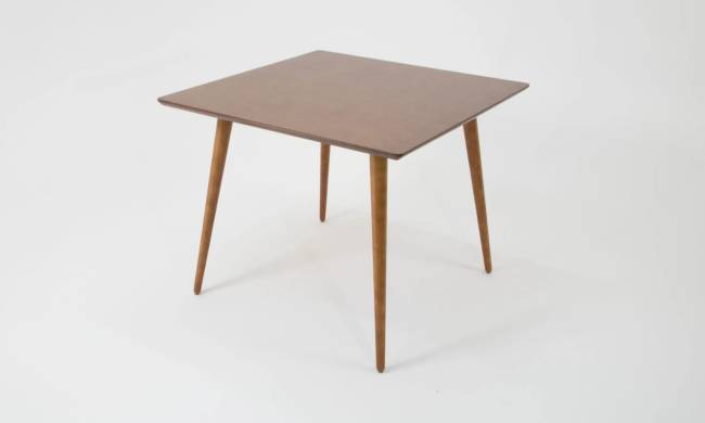 Стол Монте М 100 орех со стульями Франк орех рогожка серый